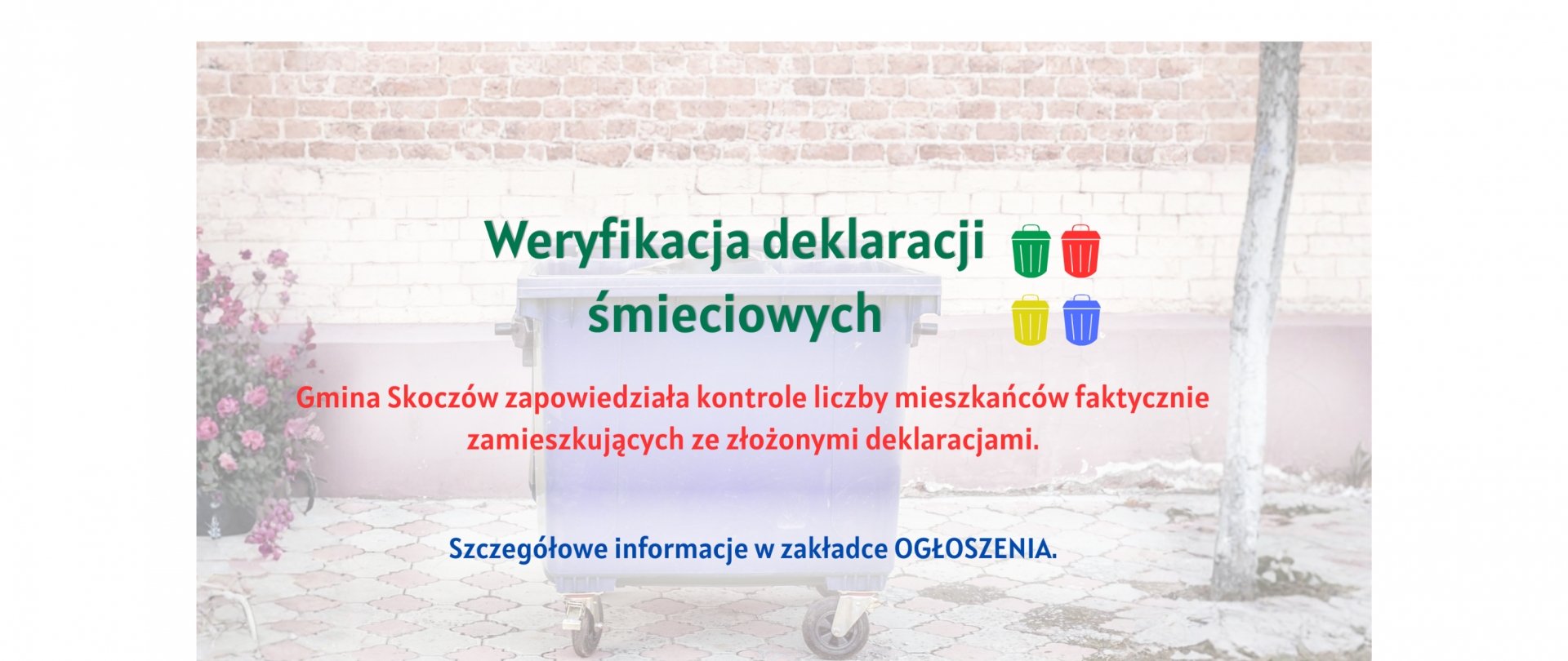 Weryfikacja deklaracji śmieciowych